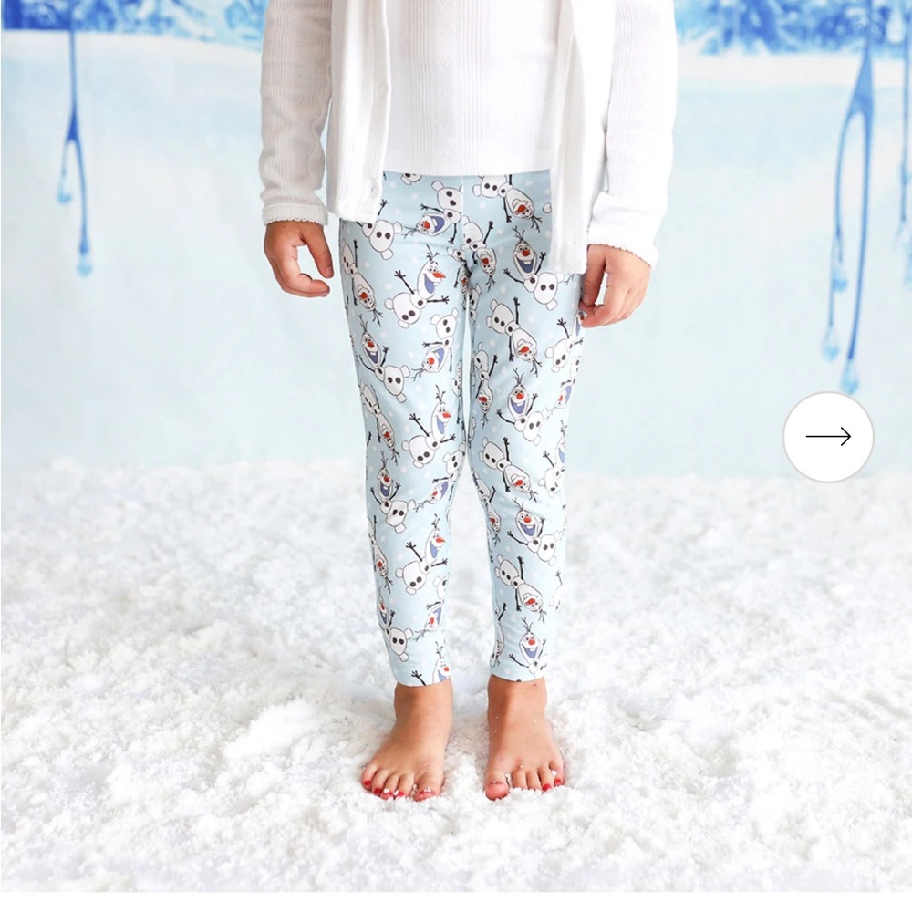 Posh Peanut Frozen Olaf leggings NWT size 7-8